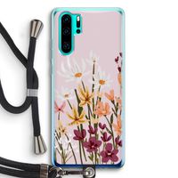 Painted wildflowers: Huawei P30 Pro Transparant Hoesje met koord