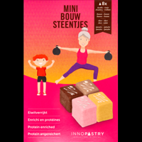 Innopastry Mini Bouw Steentjes Aardbei Banaan Choco Speculoos 8 x 30 g bij Jumbo