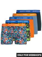 Jack & Jones Jack & Jones Boxershorts Heren Trunks JACORLANDO Print 5-Pack