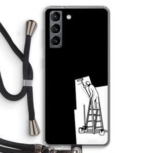 Musketon Painter: Samsung Galaxy S21 Transparant Hoesje met koord