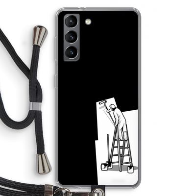 Musketon Painter: Samsung Galaxy S21 Transparant Hoesje met koord