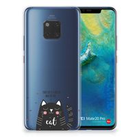 Huawei Mate 20 Pro Telefoonhoesje met Naam Cat Good Day - thumbnail