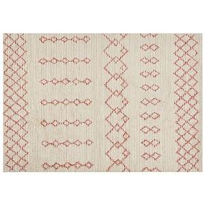 Beliani - BUXAR - Laagpolig vloerkleed - Beige - 160 x 230 cm - Katoen