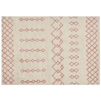 Beliani - BUXAR - Laagpolig vloerkleed - Beige - 160 x 230 cm - Katoen