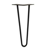Stalen hairpin zwart hairpin ø 1,2 cm en hoogte 40 cm