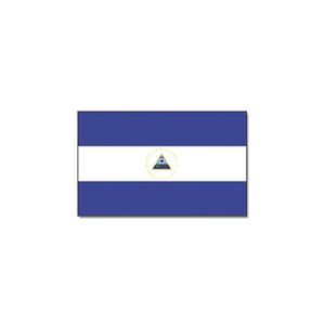 Gevelvlag/vlaggenmast vlag Nicaragua 90 x 150 cm   -