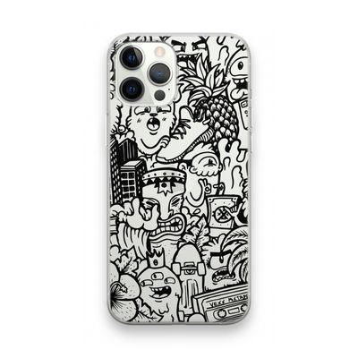 Vexx Black Mixtape: iPhone 12 Pro Max Transparant Hoesje