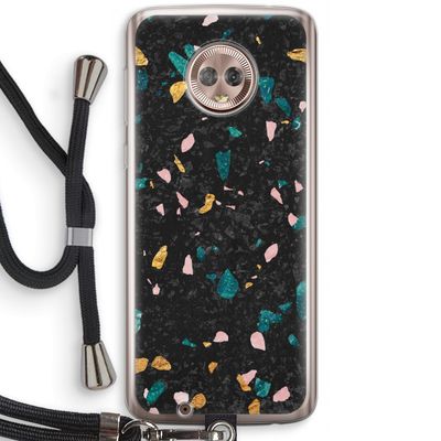 Terrazzo N°10: Motorola Moto G6 Transparant Hoesje met koord