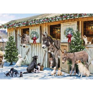 Festive Stable Friends Puzzel 500 Stukjes