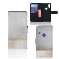 Xiaomi Mi Mix 2s | Book Style Case | Wood Concrete