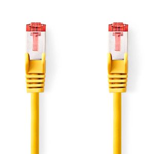 Nedis CAT6 Netwerkkabel | RJ45 Male | RJ45 Male | S/FTP | 5.00 m | Rond | LSZH | Geel | Label - CCGL85221YE50