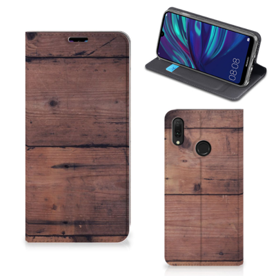 Huawei Y7 hoesje Y7 Pro (2019) Book | Wallet Case | Old Wood
