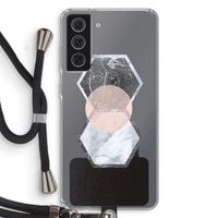 Creatieve toets: Samsung Galaxy S21 FE Transparant Hoesje met koord
