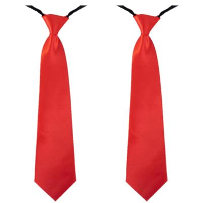 Carnaval verkleed stropdas - 4x - rood - volwassenen - 40 cm - met elastiekje