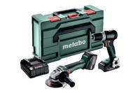 Metabo Accu Combo Set 2.6.5 18V: BS18LBL+W18LBL9 | 1x 4,0Ah, 1x 2,0Ah, SC 30 | metaBOX 165 L - 685233000