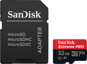 SanDisk microSDHC Extreme Pro 32GB 100MB/s A1 U3 + SD adapter