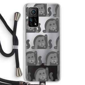 Cats: Xiaomi Mi 10T 5G Transparant Hoesje met koord
