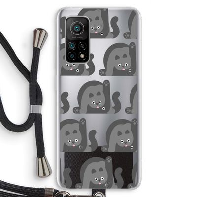 Cats: Xiaomi Mi 10T 5G Transparant Hoesje met koord