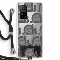 Cats: Xiaomi Mi 10T 5G Transparant Hoesje met koord