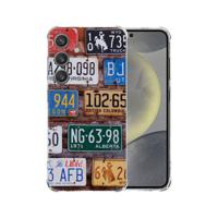 Samsung Galaxy S25 Hoesje - Kentekenplaten TPU Antishock Samsung Galaxy S25 Hoesje - Kentekenplaten TPU Antishock