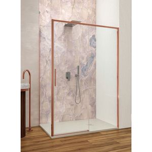 Douchecabine Lacus Torcello Aluminium Helder Glas Rose Gold (alle maten)