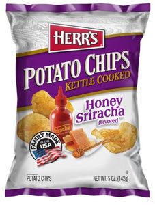 Herrs Herr's - Potato Chips Kettle Cooked Honey Siracha 142 Gram