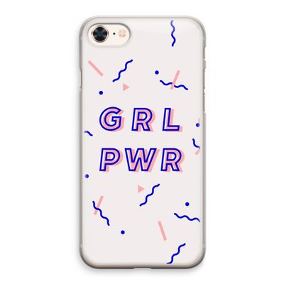 GRL PWR: iPhone 8 Transparant Hoesje