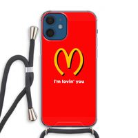 I'm lovin' you: iPhone 12 Transparant Hoesje met koord I'm lovin' you: iPhone 12 Transparant Hoesje met koord