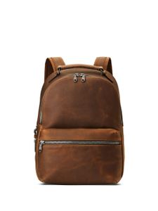 Shinola Runwell leather backpack - Marron