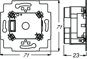 Busch-Jaeger 2CKA006120A0074 Busaansluiting 6120/12-101