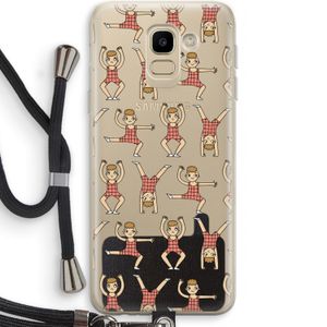 Gymboys: Samsung Galaxy J6 (2018) Transparant Hoesje met koord