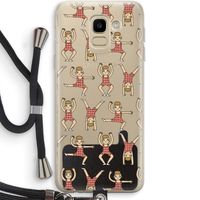 Gymboys: Samsung Galaxy J6 (2018) Transparant Hoesje met koord