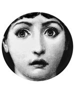 Fornasetti sous-verre imprimé - Gris - thumbnail