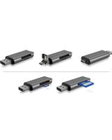 ICY BOX ICY BOX IB-CR200-C Externe cardreader met multi-USB connec - thumbnail