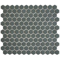 Tegelsample: The Mosaic Factory Hexagon mozaïek tegels 23x26cm camo green mat