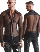 * RFP Tule heren blouse met wetlook, Cesare001