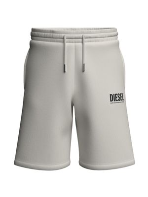 Diesel Kids Trainingsshorts met logoprint - Beige Diesel Kids Trainingsshorts met logoprint - Beige