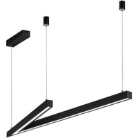 LED Hanglamp - Cinque Cicanto - 1 Lichtpunt van 44 Watt - Dimbaar - Aanpasbare Lichtkleur - Hoogte Aanpasbaar - Mat Zwart - Metaal