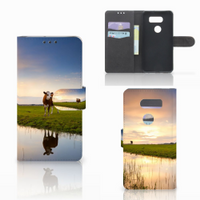 LG V30 Telefoonhoesje met Pasjes Koe - thumbnail