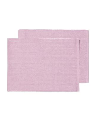HEMA Placemats 35x45cm Visgraat Lila - 2 Stuks