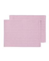 HEMA Placemats 35x45cm Visgraat Lila - 2 Stuks