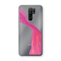 Paarse stroom: Xiaomi Redmi 9 Transparant Hoesje