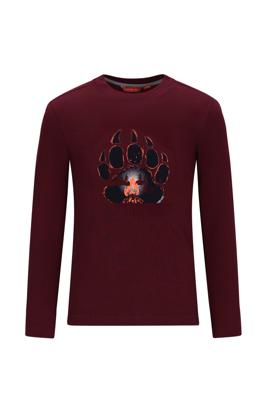 Tygo & Vito winter t-shirt jongens - bordeaux rood - Max - longsleeve