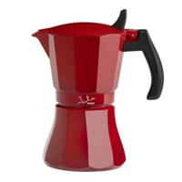 Italiaanse Koffiepot JATA Cafetera de inducción roja vulcano Rood 6 Kopjes