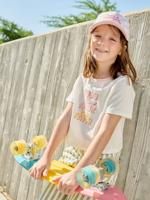 T-shirt met korte mouwen voor meisjes ecru