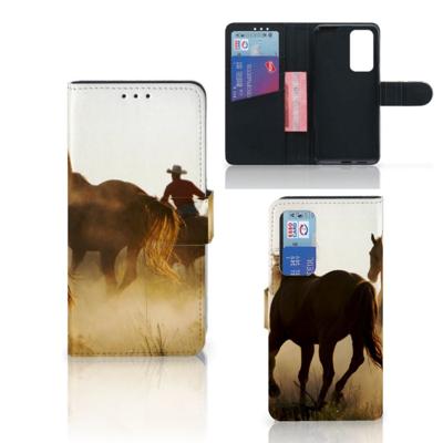 Huawei P40 | Telefoonhoesje | Met pasjeshouder | Design Cowboy