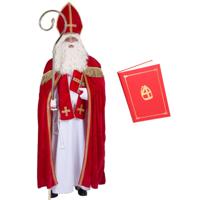 Sinterklaas verkleed kostuum - compleet - inclusief het grote boek van Sinterklaas