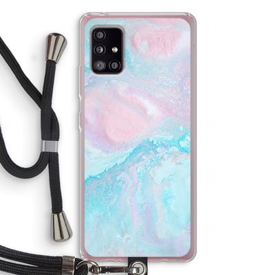 Fantasie pastel: Samsung Galaxy A51 5G Transparant Hoesje met koord