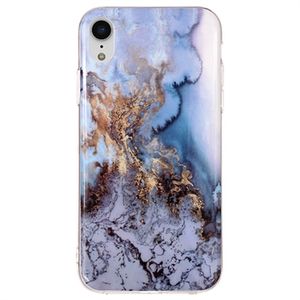 iPhone XR Marmerpatroon IMD TPU Hoesje - Lava