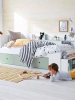 Kinderbed met opbergruimte BASEO grijsblauw